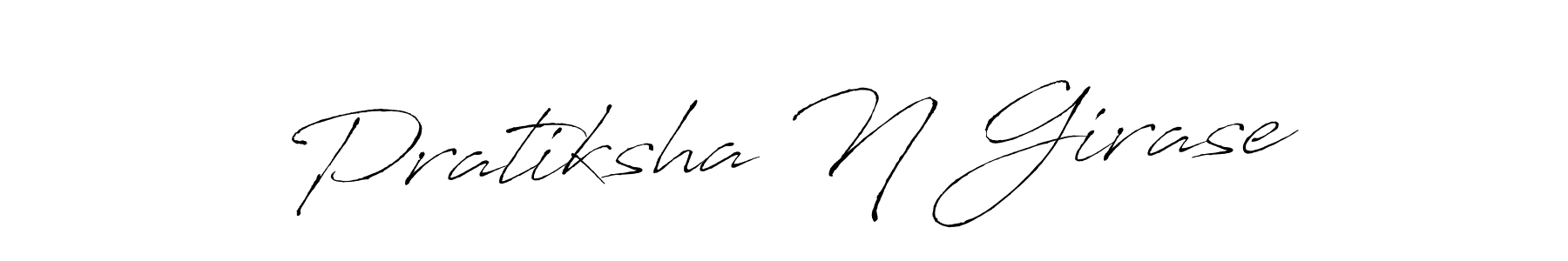 Make a beautiful signature design for name Pratiksha N Girase. With this signature (Antro_Vectra) style, you can create a handwritten signature for free. Pratiksha N Girase signature style 6 images and pictures png