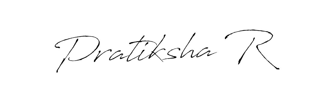 How to make Pratiksha R signature? Antro_Vectra is a professional autograph style. Create handwritten signature for Pratiksha R name. Pratiksha R signature style 6 images and pictures png