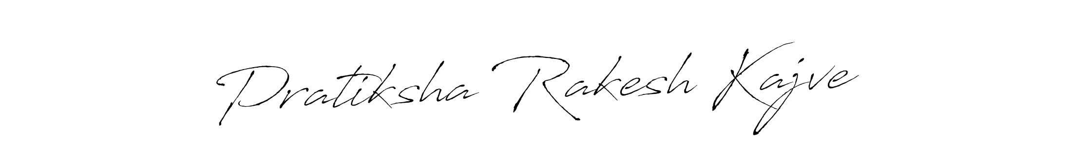 You should practise on your own different ways (Antro_Vectra) to write your name (Pratiksha Rakesh Kajve) in signature. don't let someone else do it for you. Pratiksha Rakesh Kajve signature style 6 images and pictures png