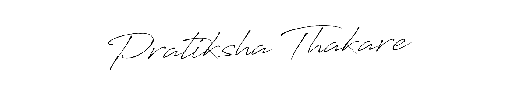 Also we have Pratiksha Thakare name is the best signature style. Create professional handwritten signature collection using Antro_Vectra autograph style. Pratiksha Thakare signature style 6 images and pictures png