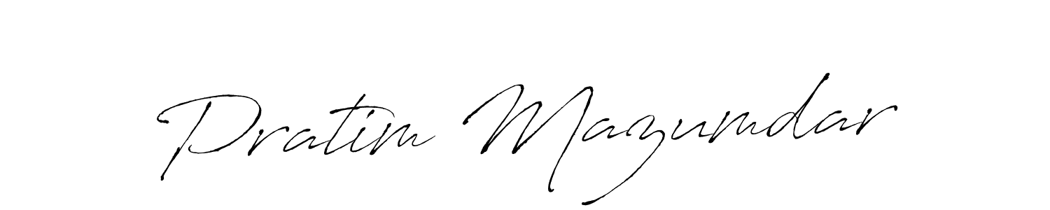 Design your own signature with our free online signature maker. With this signature software, you can create a handwritten (Antro_Vectra) signature for name Pratim Mazumdar. Pratim Mazumdar signature style 6 images and pictures png