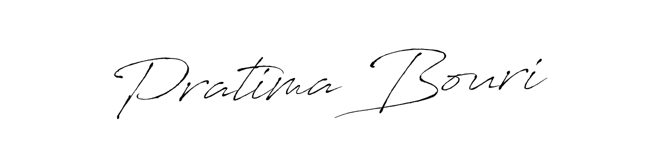 Make a beautiful signature design for name Pratima Bouri. With this signature (Antro_Vectra) style, you can create a handwritten signature for free. Pratima Bouri signature style 6 images and pictures png