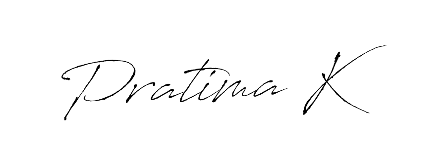 Create a beautiful signature design for name Pratima K. With this signature (Antro_Vectra) fonts, you can make a handwritten signature for free. Pratima K signature style 6 images and pictures png