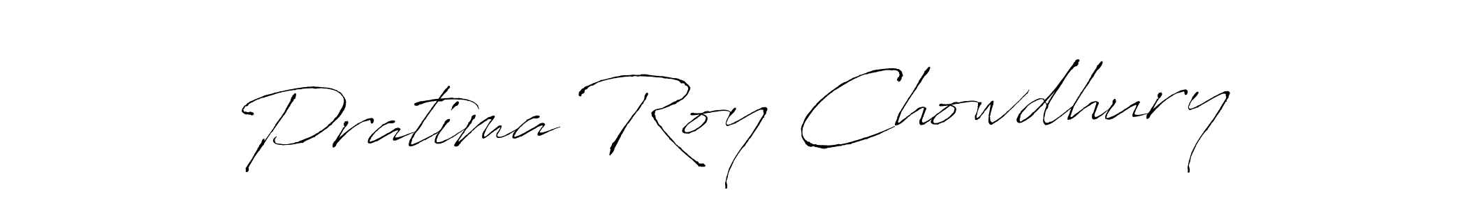 Antro_Vectra is a professional signature style that is perfect for those who want to add a touch of class to their signature. It is also a great choice for those who want to make their signature more unique. Get Pratima Roy Chowdhury name to fancy signature for free. Pratima Roy Chowdhury signature style 6 images and pictures png