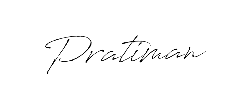 Design your own signature with our free online signature maker. With this signature software, you can create a handwritten (Antro_Vectra) signature for name Pratiman. Pratiman signature style 6 images and pictures png