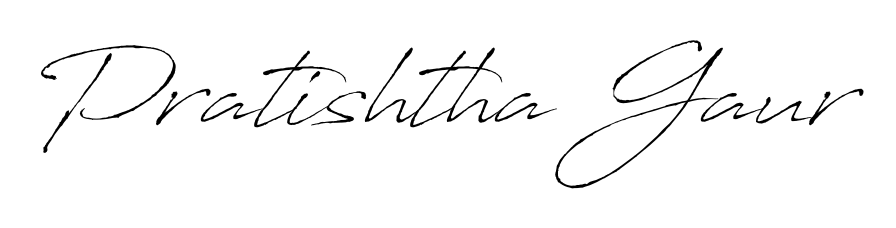 Make your name Pratishtha Gaur memorable on every contract using Antro_Vectra autograph style. Instant transparent background export available. Pratishtha Gaur signature style 6 images and pictures png