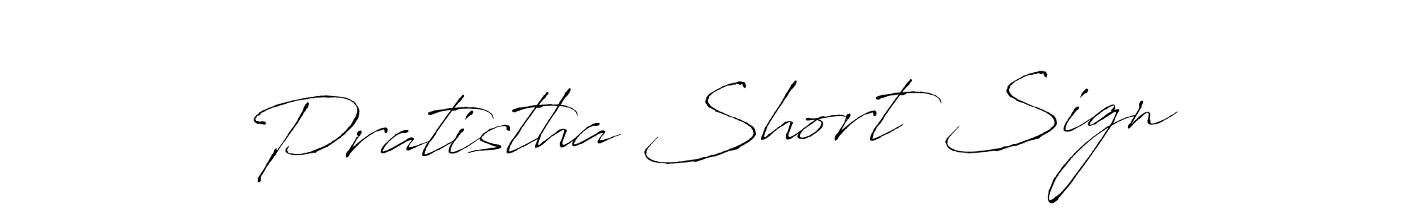 Use a signature maker to create a handwritten signature online. With this signature software, you can design (Antro_Vectra) your own signature for name Pratistha Short Sign. Pratistha Short Sign signature style 6 images and pictures png