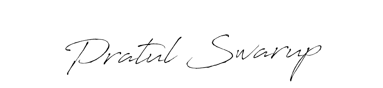 Create a beautiful signature design for name Pratul Swarup. With this signature (Antro_Vectra) fonts, you can make a handwritten signature for free. Pratul Swarup signature style 6 images and pictures png
