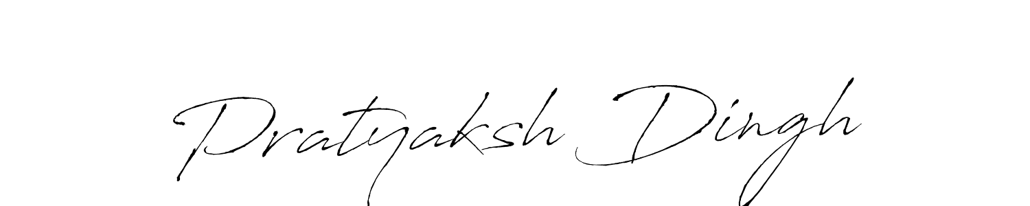 Make a beautiful signature design for name Pratyaksh Dingh. With this signature (Antro_Vectra) style, you can create a handwritten signature for free. Pratyaksh Dingh signature style 6 images and pictures png