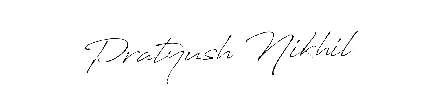 Make a beautiful signature design for name Pratyush Nikhil. Use this online signature maker to create a handwritten signature for free. Pratyush Nikhil signature style 6 images and pictures png