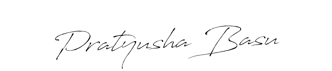 How to make Pratyusha Basu name signature. Use Antro_Vectra style for creating short signs online. This is the latest handwritten sign. Pratyusha Basu signature style 6 images and pictures png