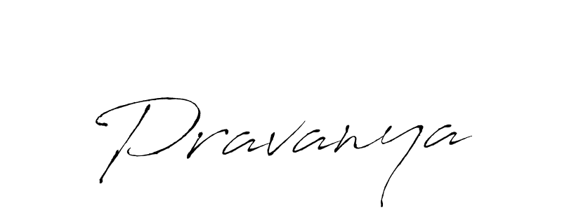 Make a beautiful signature design for name Pravanya. With this signature (Antro_Vectra) style, you can create a handwritten signature for free. Pravanya signature style 6 images and pictures png