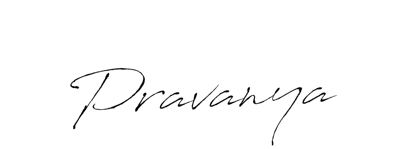 Make a beautiful signature design for name Pravanya. With this signature (Antro_Vectra) style, you can create a handwritten signature for free. Pravanya signature style 6 images and pictures png