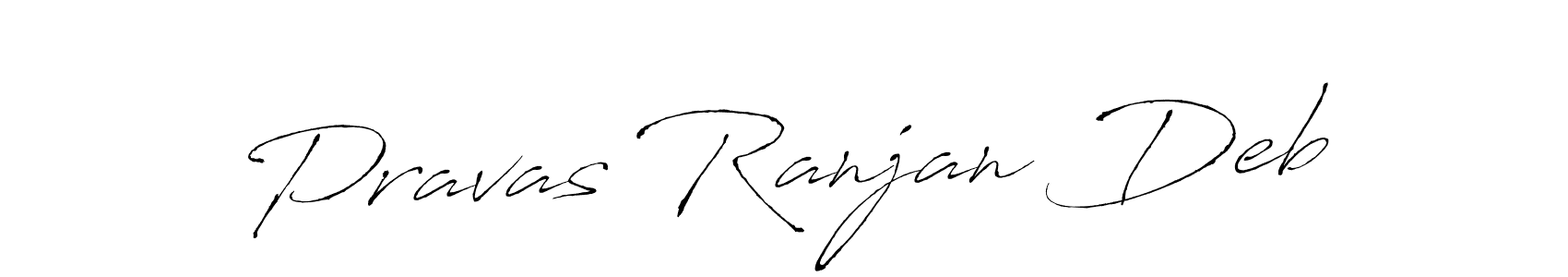 How to make Pravas Ranjan Deb name signature. Use Antro_Vectra style for creating short signs online. This is the latest handwritten sign. Pravas Ranjan Deb signature style 6 images and pictures png