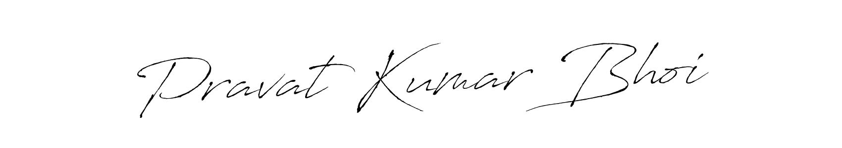 Create a beautiful signature design for name Pravat Kumar Bhoi. With this signature (Antro_Vectra) fonts, you can make a handwritten signature for free. Pravat Kumar Bhoi signature style 6 images and pictures png