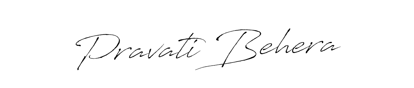 Pravati Behera stylish signature style. Best Handwritten Sign (Antro_Vectra) for my name. Handwritten Signature Collection Ideas for my name Pravati Behera. Pravati Behera signature style 6 images and pictures png