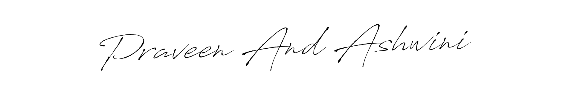 Use a signature maker to create a handwritten signature online. With this signature software, you can design (Antro_Vectra) your own signature for name Praveen And Ashwini. Praveen And Ashwini signature style 6 images and pictures png