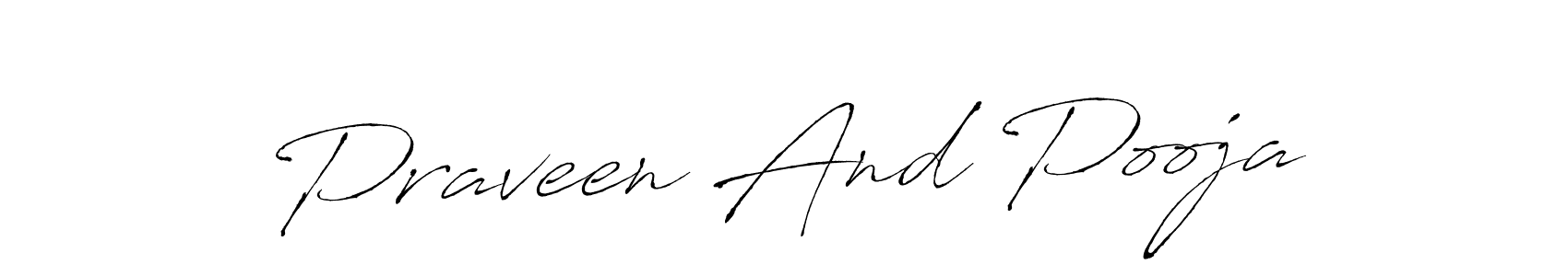 The best way (Antro_Vectra) to make a short signature is to pick only two or three words in your name. The name Praveen And Pooja include a total of six letters. For converting this name. Praveen And Pooja signature style 6 images and pictures png