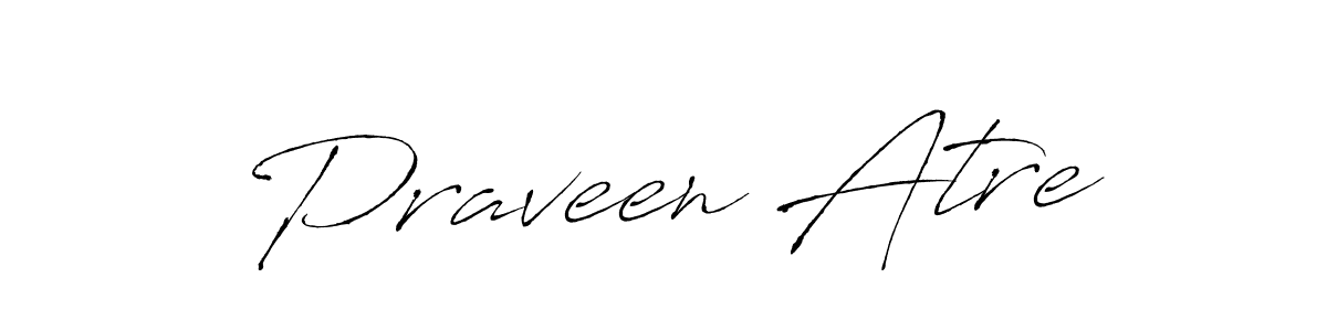 Design your own signature with our free online signature maker. With this signature software, you can create a handwritten (Antro_Vectra) signature for name Praveen Atre. Praveen Atre signature style 6 images and pictures png
