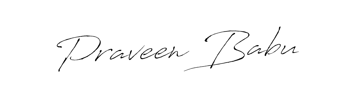 Design your own signature with our free online signature maker. With this signature software, you can create a handwritten (Antro_Vectra) signature for name Praveen Babu. Praveen Babu signature style 6 images and pictures png