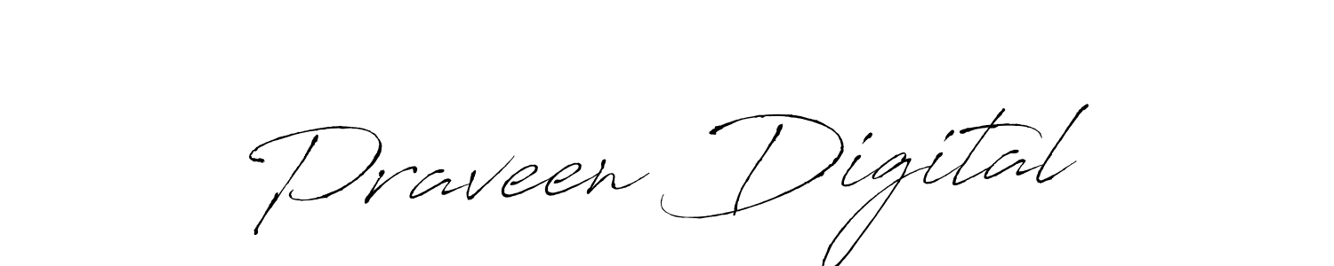 Use a signature maker to create a handwritten signature online. With this signature software, you can design (Antro_Vectra) your own signature for name Praveen Digital. Praveen Digital signature style 6 images and pictures png