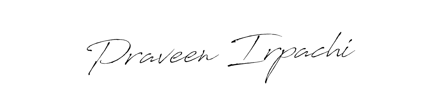 Similarly Antro_Vectra is the best handwritten signature design. Signature creator online .You can use it as an online autograph creator for name Praveen Irpachi. Praveen Irpachi signature style 6 images and pictures png