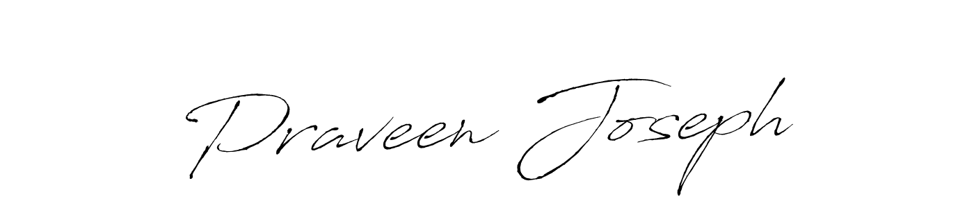 Praveen Joseph stylish signature style. Best Handwritten Sign (Antro_Vectra) for my name. Handwritten Signature Collection Ideas for my name Praveen Joseph. Praveen Joseph signature style 6 images and pictures png