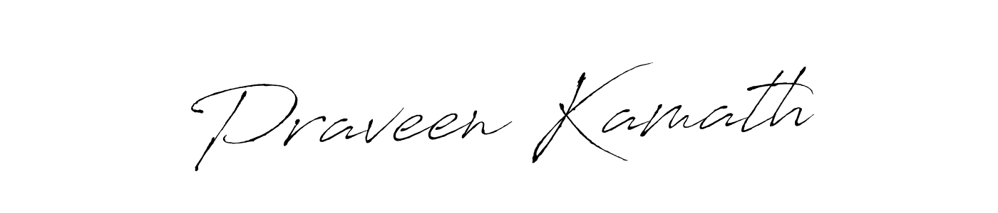 How to make Praveen Kamath name signature. Use Antro_Vectra style for creating short signs online. This is the latest handwritten sign. Praveen Kamath signature style 6 images and pictures png