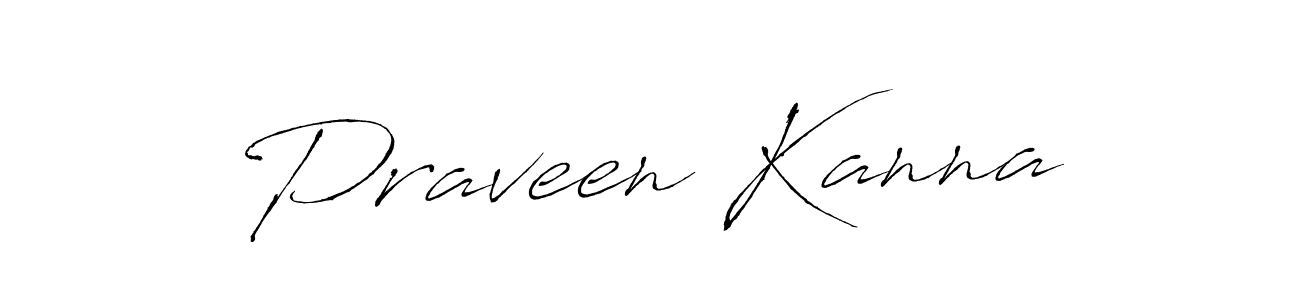 Use a signature maker to create a handwritten signature online. With this signature software, you can design (Antro_Vectra) your own signature for name Praveen Kanna. Praveen Kanna signature style 6 images and pictures png