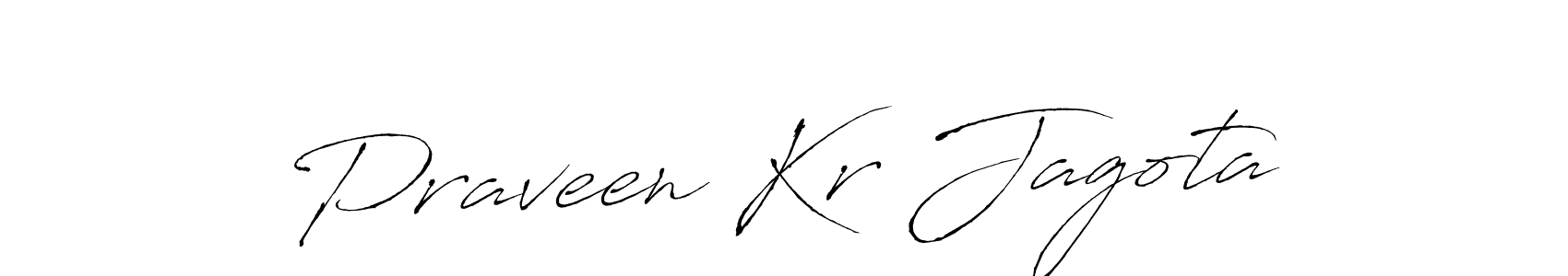 Design your own signature with our free online signature maker. With this signature software, you can create a handwritten (Antro_Vectra) signature for name Praveen Kr Jagota. Praveen Kr Jagota signature style 6 images and pictures png