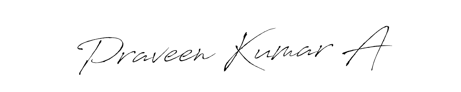 Antro_Vectra is a professional signature style that is perfect for those who want to add a touch of class to their signature. It is also a great choice for those who want to make their signature more unique. Get Praveen Kumar A name to fancy signature for free. Praveen Kumar A signature style 6 images and pictures png