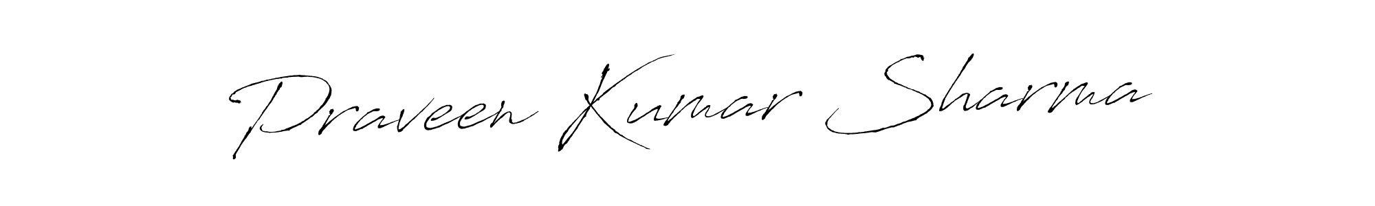 Create a beautiful signature design for name Praveen Kumar Sharma. With this signature (Antro_Vectra) fonts, you can make a handwritten signature for free. Praveen Kumar Sharma signature style 6 images and pictures png