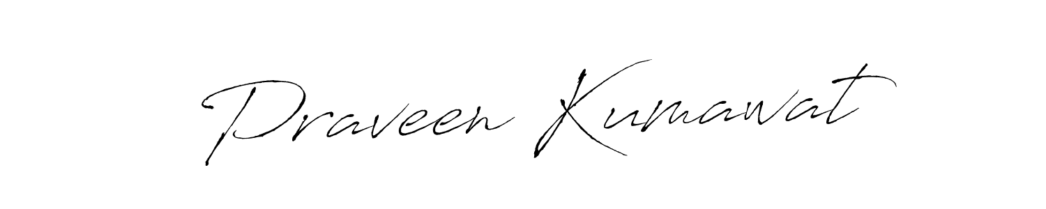 Make a beautiful signature design for name Praveen Kumawat. With this signature (Antro_Vectra) style, you can create a handwritten signature for free. Praveen Kumawat signature style 6 images and pictures png