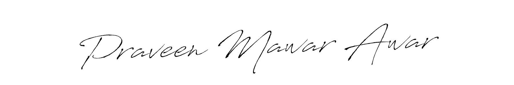 Use a signature maker to create a handwritten signature online. With this signature software, you can design (Antro_Vectra) your own signature for name Praveen Mawar Awar. Praveen Mawar Awar signature style 6 images and pictures png