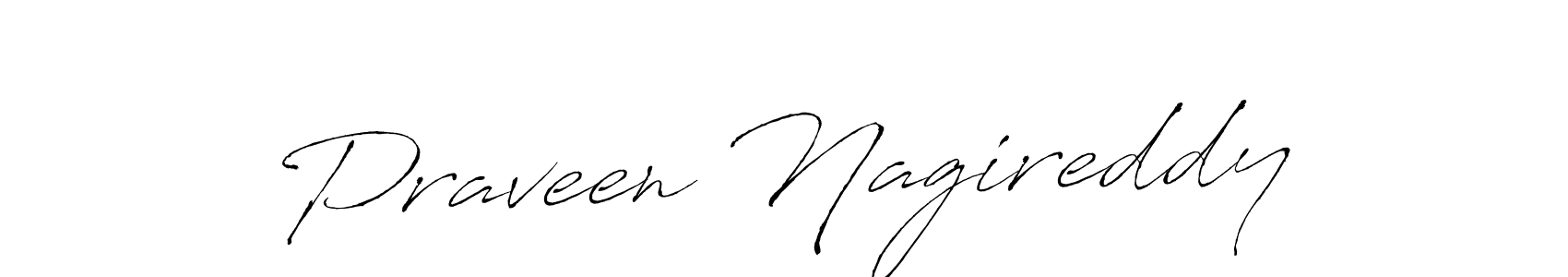 Make a beautiful signature design for name Praveen Nagireddy. With this signature (Antro_Vectra) style, you can create a handwritten signature for free. Praveen Nagireddy signature style 6 images and pictures png