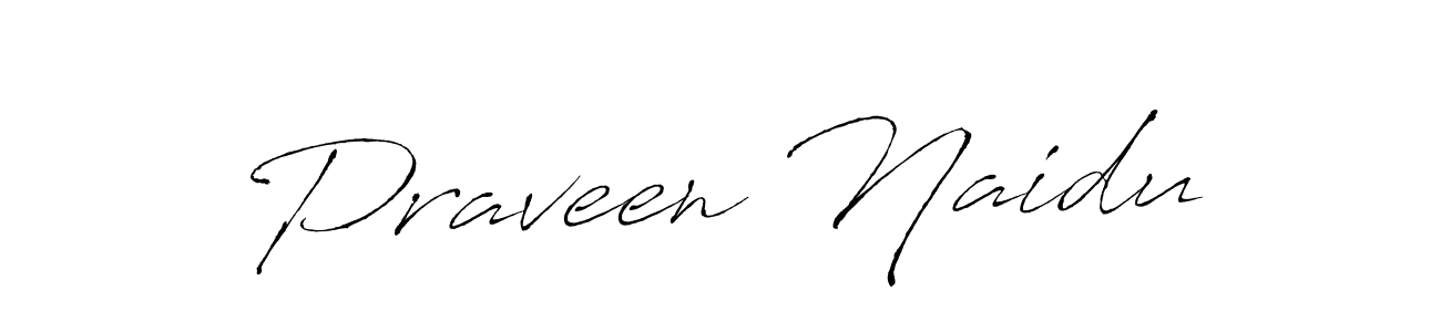 Use a signature maker to create a handwritten signature online. With this signature software, you can design (Antro_Vectra) your own signature for name Praveen Naidu. Praveen Naidu signature style 6 images and pictures png