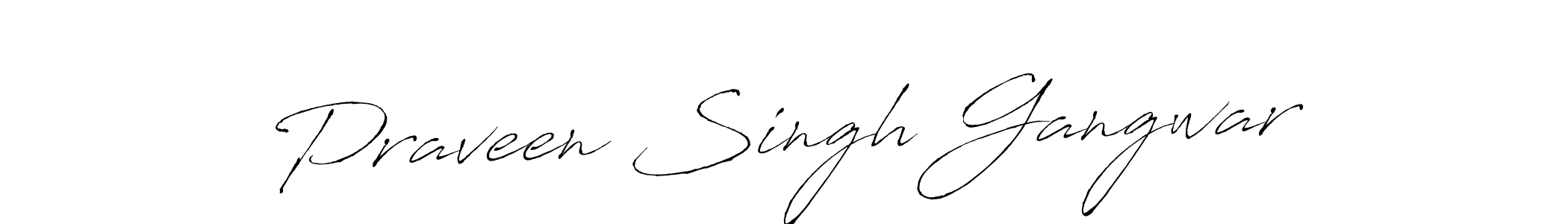 How to make Praveen Singh Gangwar signature? Antro_Vectra is a professional autograph style. Create handwritten signature for Praveen Singh Gangwar name. Praveen Singh Gangwar signature style 6 images and pictures png