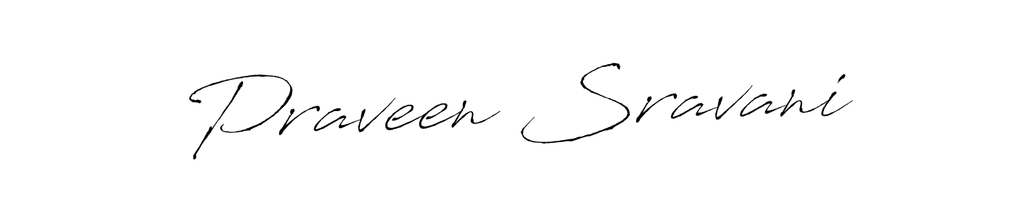 Design your own signature with our free online signature maker. With this signature software, you can create a handwritten (Antro_Vectra) signature for name Praveen Sravani. Praveen Sravani signature style 6 images and pictures png