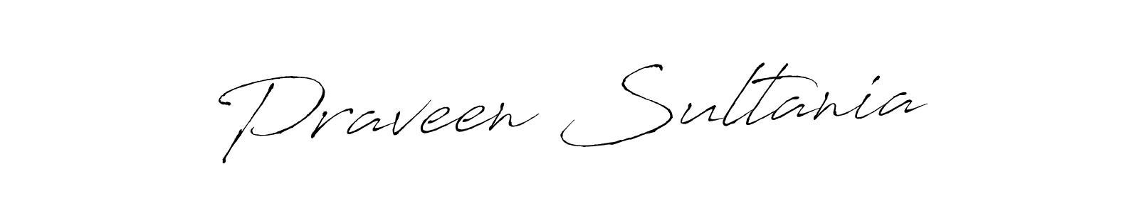 Design your own signature with our free online signature maker. With this signature software, you can create a handwritten (Antro_Vectra) signature for name Praveen Sultania. Praveen Sultania signature style 6 images and pictures png