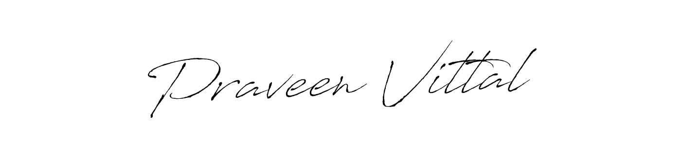Antro_Vectra is a professional signature style that is perfect for those who want to add a touch of class to their signature. It is also a great choice for those who want to make their signature more unique. Get Praveen Vittal name to fancy signature for free. Praveen Vittal signature style 6 images and pictures png