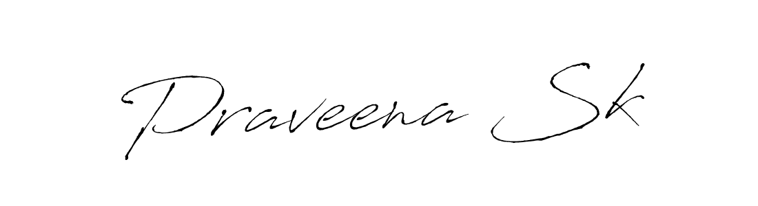 Create a beautiful signature design for name Praveena Sk. With this signature (Antro_Vectra) fonts, you can make a handwritten signature for free. Praveena Sk signature style 6 images and pictures png
