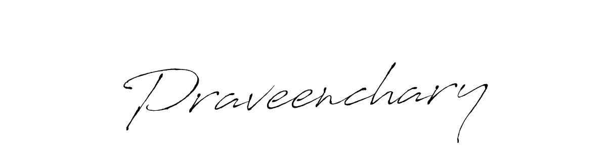 Make a beautiful signature design for name Praveenchary. With this signature (Antro_Vectra) style, you can create a handwritten signature for free. Praveenchary signature style 6 images and pictures png