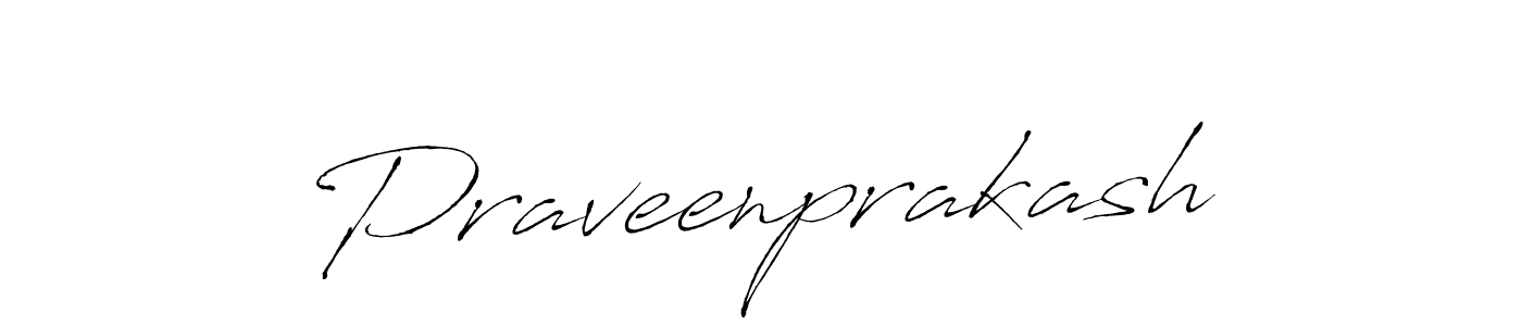 Make a beautiful signature design for name Praveenprakash. With this signature (Antro_Vectra) style, you can create a handwritten signature for free. Praveenprakash signature style 6 images and pictures png