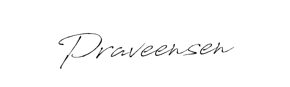 Make a beautiful signature design for name Praveensen. With this signature (Antro_Vectra) style, you can create a handwritten signature for free. Praveensen signature style 6 images and pictures png