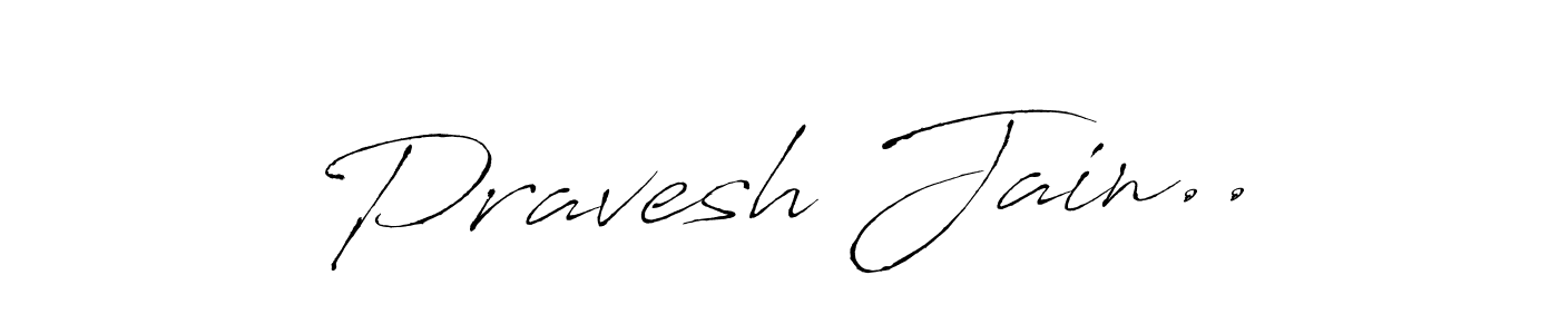 Antro_Vectra is a professional signature style that is perfect for those who want to add a touch of class to their signature. It is also a great choice for those who want to make their signature more unique. Get Pravesh Jain.. name to fancy signature for free. Pravesh Jain.. signature style 6 images and pictures png