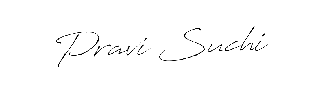 Make a beautiful signature design for name Pravi Suchi. With this signature (Antro_Vectra) style, you can create a handwritten signature for free. Pravi Suchi signature style 6 images and pictures png