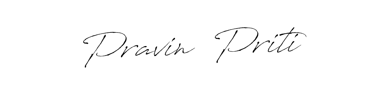 You can use this online signature creator to create a handwritten signature for the name Pravin  Priti. This is the best online autograph maker. Pravin  Priti signature style 6 images and pictures png