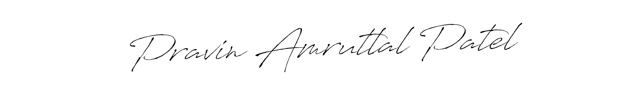 Design your own signature with our free online signature maker. With this signature software, you can create a handwritten (Antro_Vectra) signature for name Pravin Amrutlal Patel. Pravin Amrutlal Patel signature style 6 images and pictures png