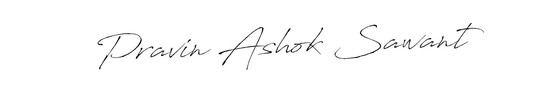 Make a beautiful signature design for name Pravin Ashok Sawant. With this signature (Antro_Vectra) style, you can create a handwritten signature for free. Pravin Ashok Sawant signature style 6 images and pictures png
