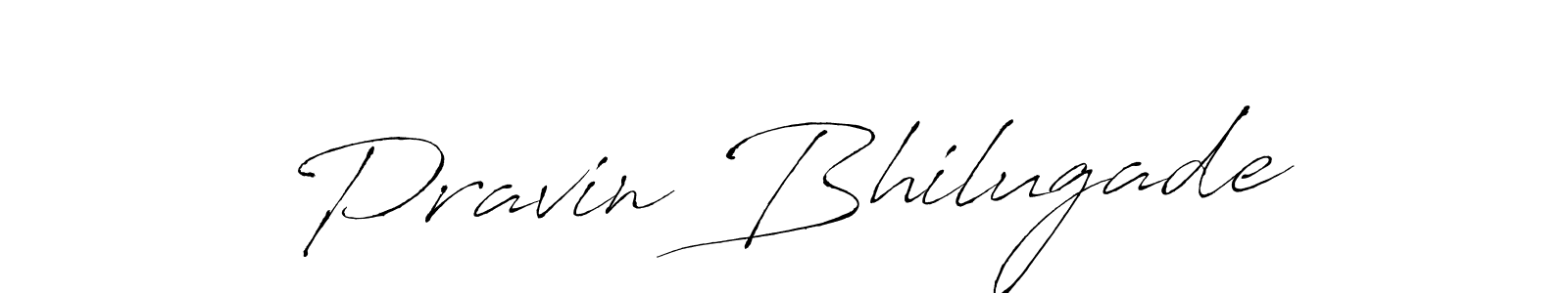Pravin Bhilugade stylish signature style. Best Handwritten Sign (Antro_Vectra) for my name. Handwritten Signature Collection Ideas for my name Pravin Bhilugade. Pravin Bhilugade signature style 6 images and pictures png